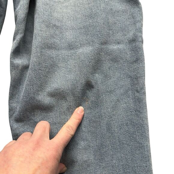 Womens High-Rise Straight Leg Jeans 11/30W Stretch Light Wash Distressed - Picture 15 of 15